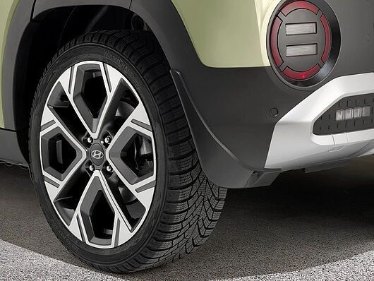 Skvettlapper Hyundai Inster 2025 -> | bak - Genuine® Black Mud Flaps - sett 2 stk.