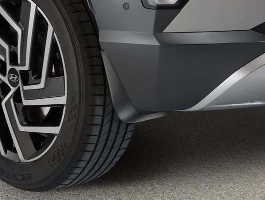 Skvettlapper Hyundai Kona Electric II 2022 -> | bak - Genuine® Black Mud Flaps - sett 2 stk.