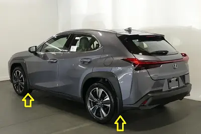 Skvettlapper Lexus UX 2018 -> / Lexus UX 300e 2021-> | Genuine Lexus – bilde 3