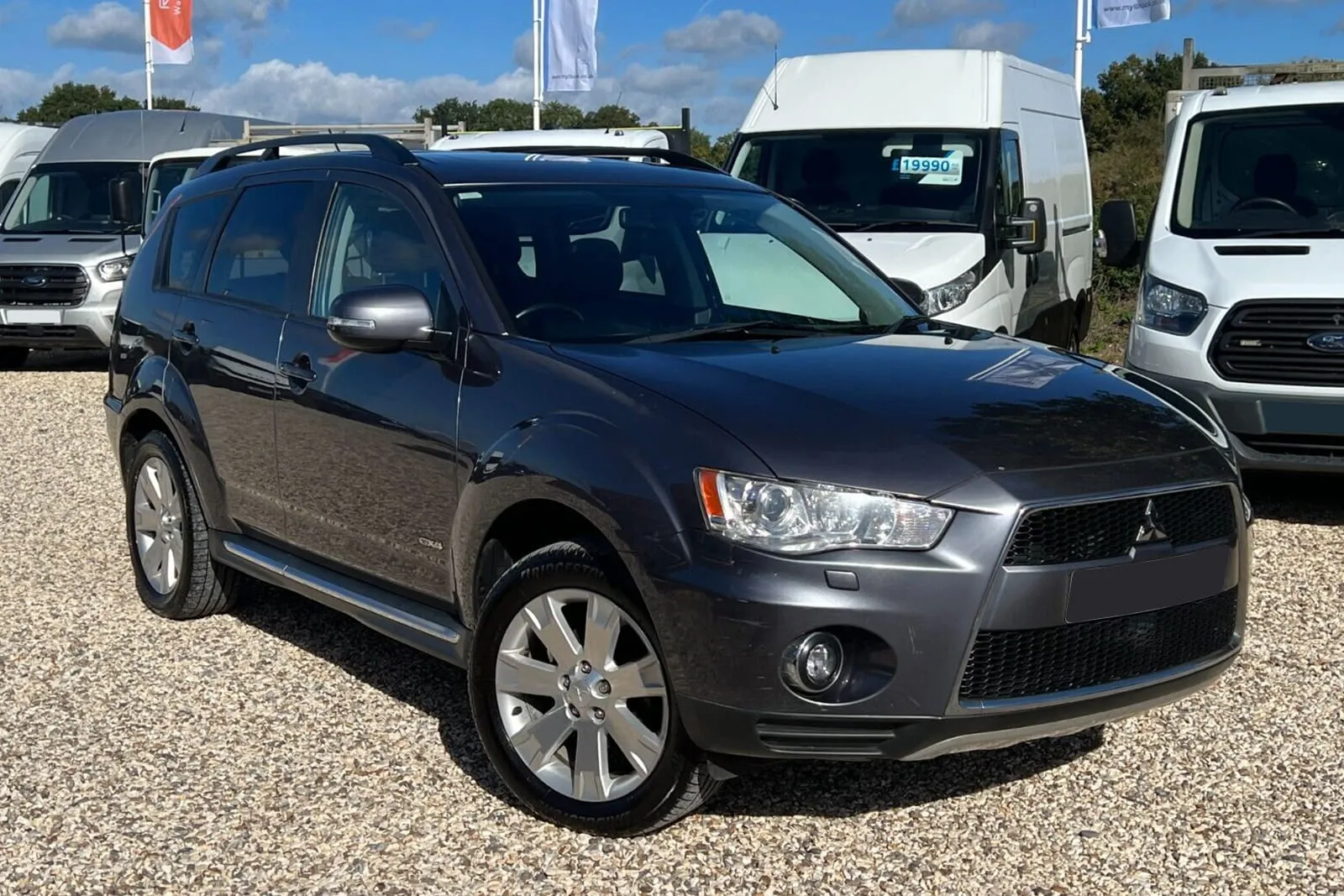 Skvettlapper Mitsubishi Outlander II Facelift 2010 - 2012 │ Black