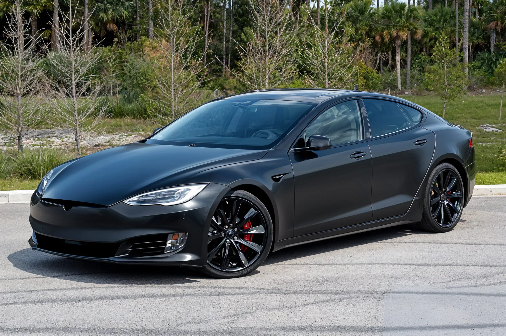 Skvettlapper Tesla Model S 2016 - 2021 │ foran + bak - sett 4 stk. Image 1