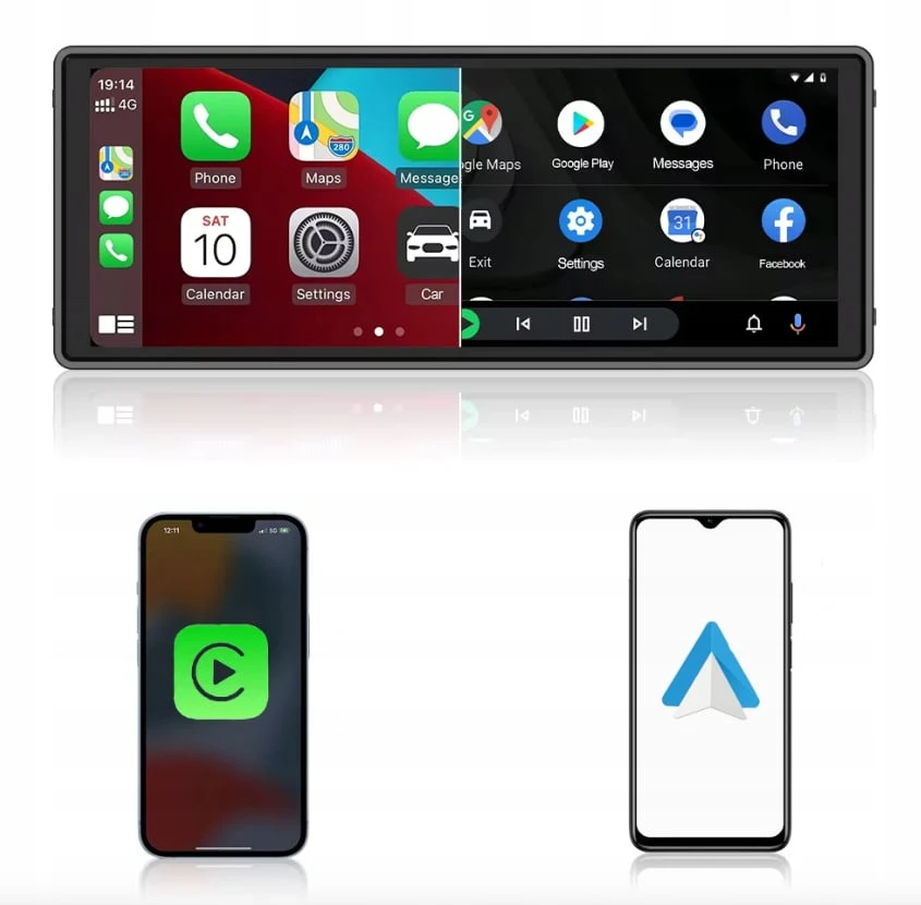 SmartDrive Skjerm 10.26″ - Universell Multimedia- og Bilradioskjerm I Carplay for Apple og Android Auto Image 3