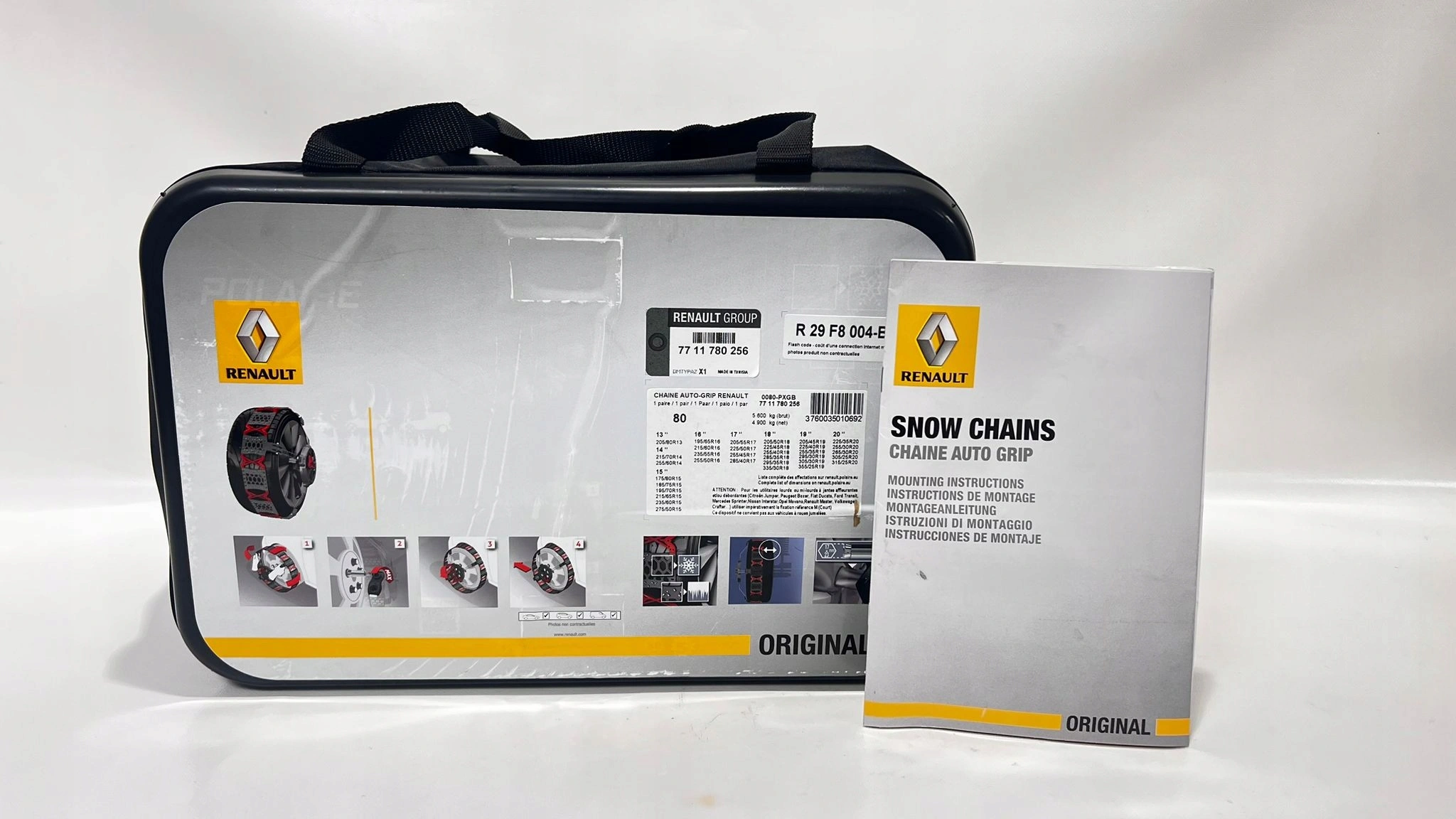 Snøkjettinger Renault │ Genuine® r Premium Grip - Størrelse 110 - R17 & R18 – bilde 4