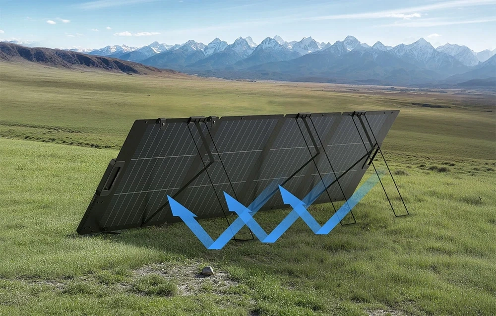 Solcellepanel EcoFlow 220 W XT60 │ sammenleggbart bifacial panel – bilde 7
