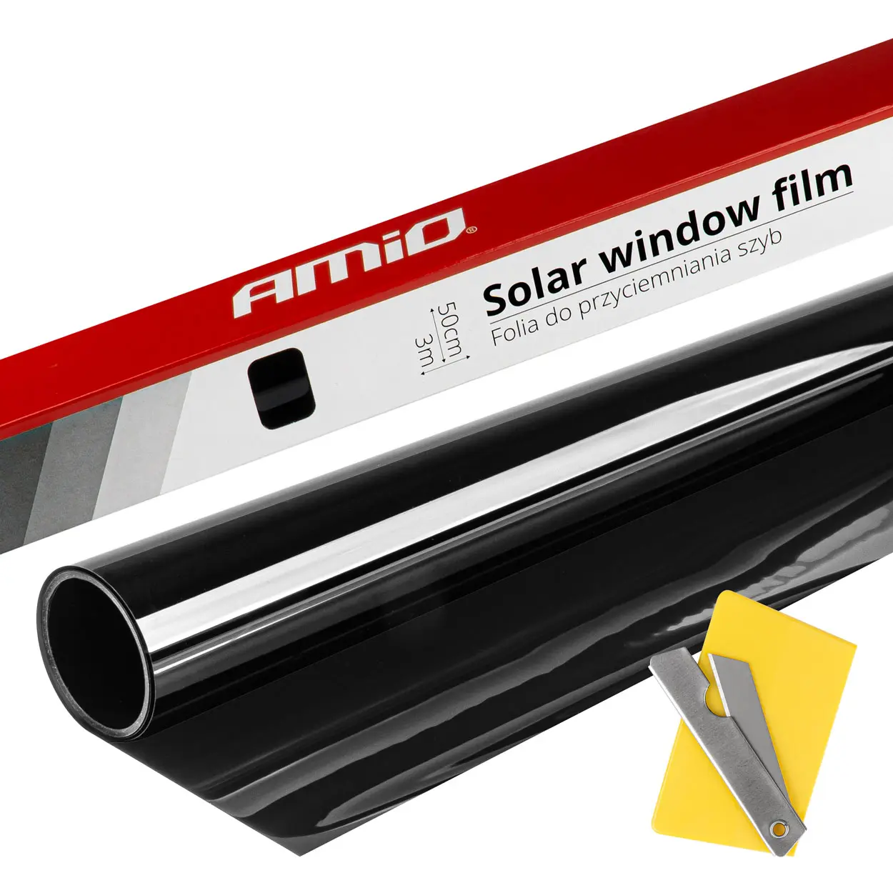 Solfilm vindusfolie Dark Black 50cm x 300cm - (15%) – bilde 2