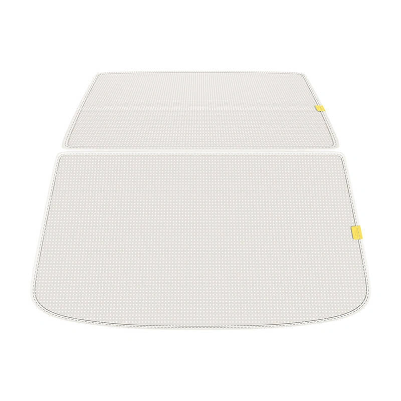 Solskjerm til takvindu Tesla Model 3 2017 - 2023 │ Soltak beskyttelse Baseus T-Space Series Car Skylight Sunshade Double Layer Version Moon White Image 5