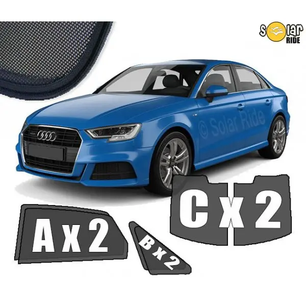 Solskjermer Audi A3 8V 2013 - 2020