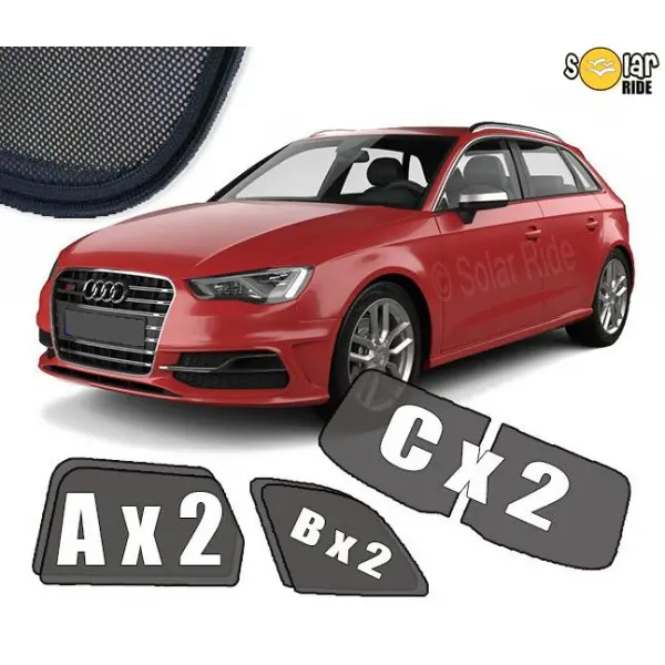 Solskjermer Audi A3 8V Sportback 2013 - 2020