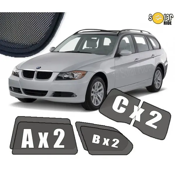 Solskjermer BMW 3 (E91) Touring 2004 - 2012