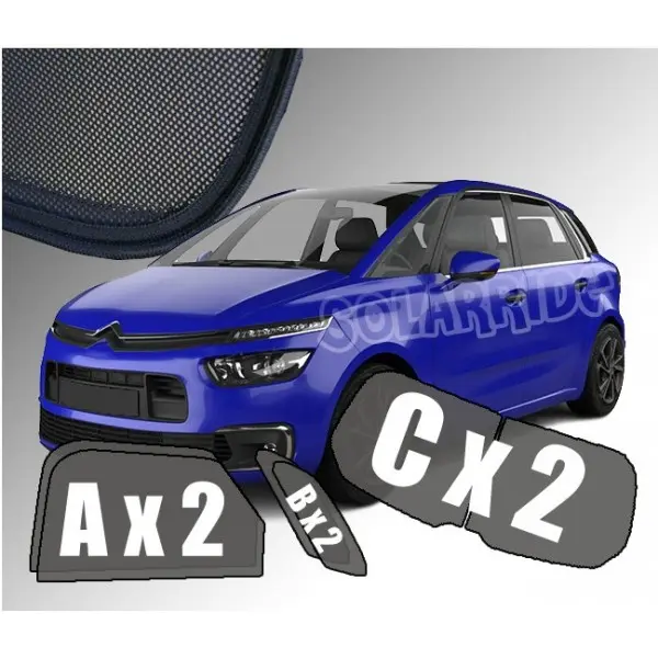 Solskjermer Citroën C4 Picasso II 2013-2019
