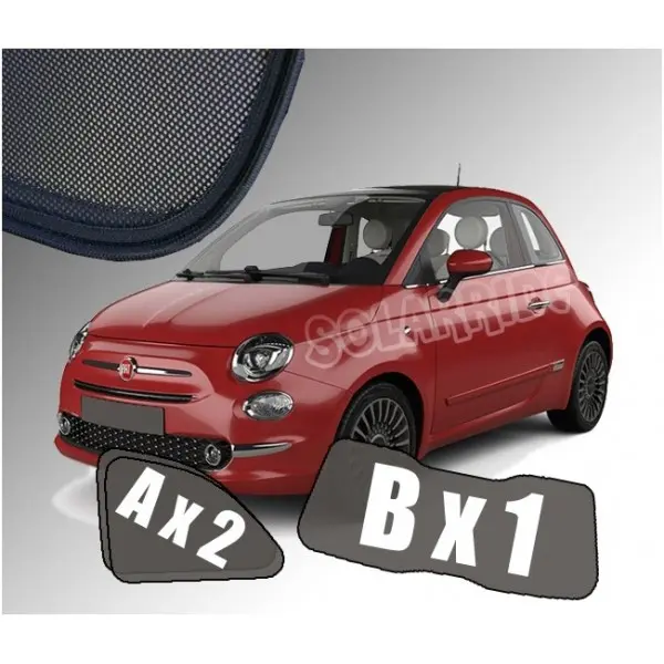 Solskjermer Fiat 500 2007 ->