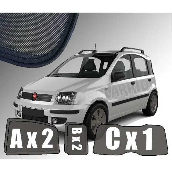 Solskjermer Fiat Panda II 2003 - 2011