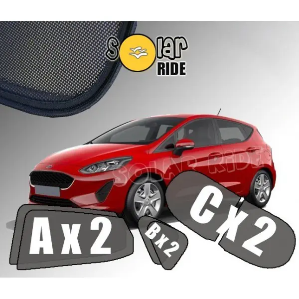 Solskjermer Ford Fiesta Mk7 2016 - 2023