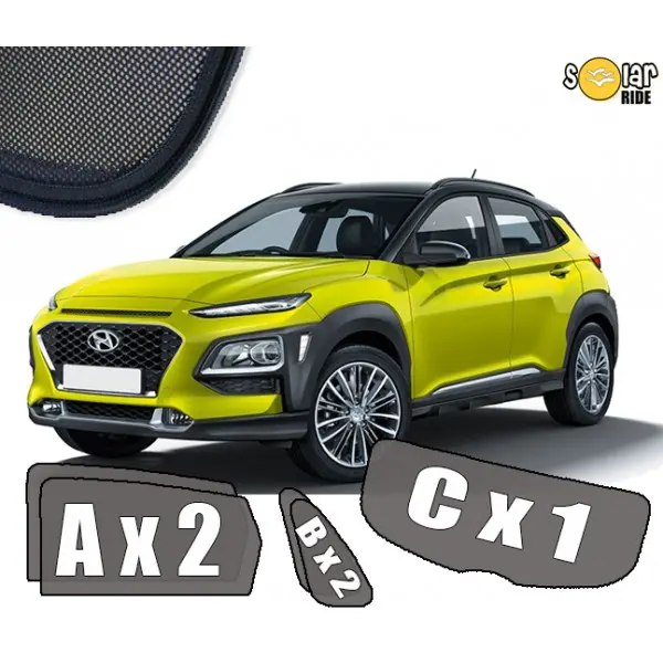 Solskjermer Hyundai KONA I 2017 - 2023