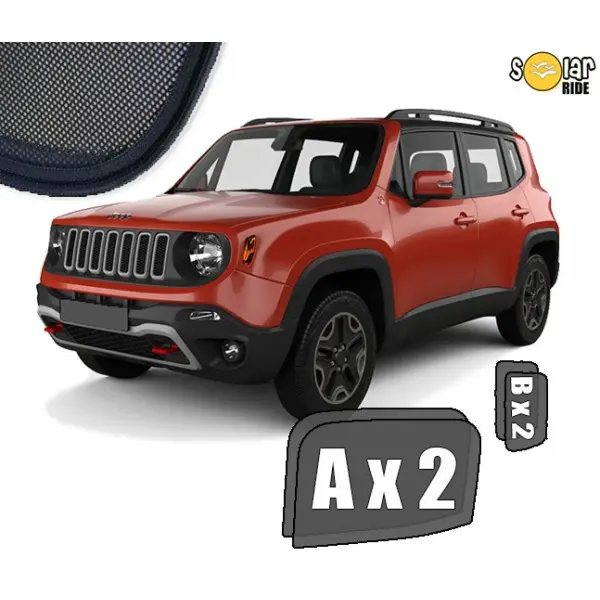 Solskjermer Jeep Renegade 2014 ->