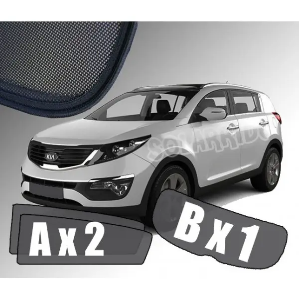 Solskjermer Kia Sportage III 2010 - 2015