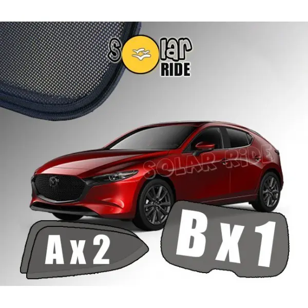 Solskjermer Mazda 3 IV Hatchback 2019 ->