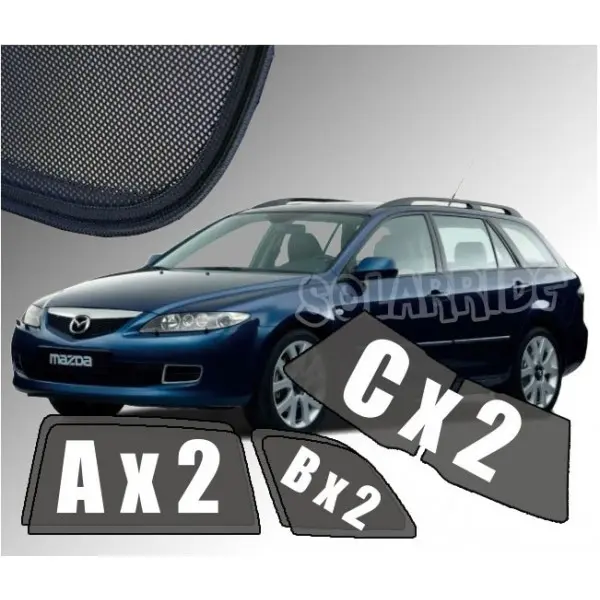 Solskjermer Mazda 6 I (GG/GY) Stasjonsvogn 2002 - 2007