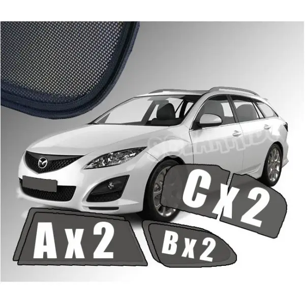 Solskjermer Mazda 6 II (GH) Stasjonsvogn 2007 - 2012