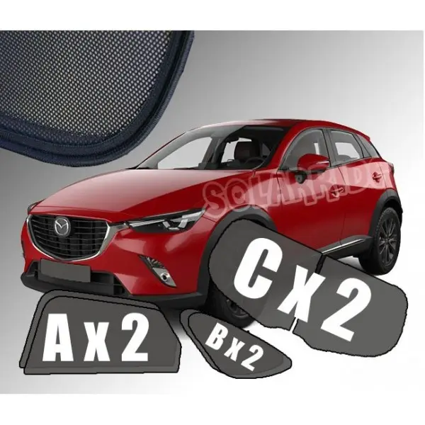 Solskjermer Mazda CX-3 2015 - 2021