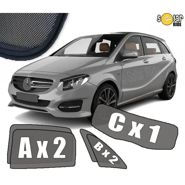 Solskjermer Mercedes-Benz B-Klasse (W246) 2011-2018