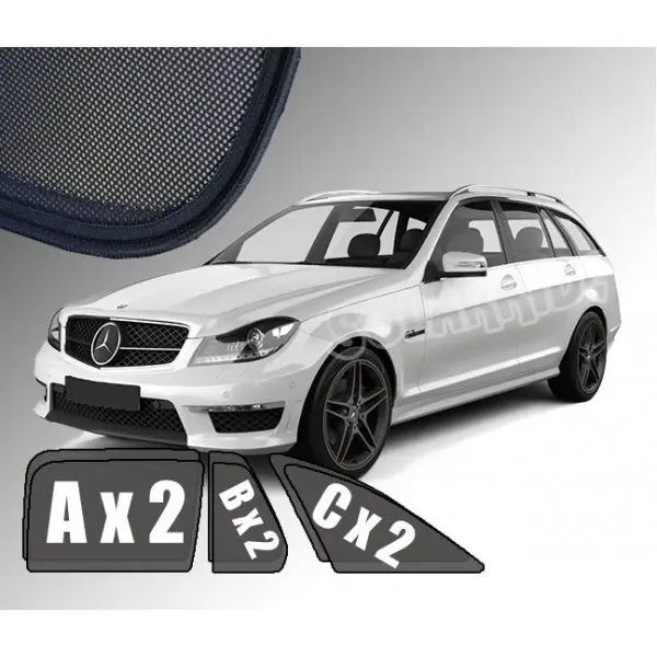 Solskjermer Mercedes-Benz C (S204) Stasjonsvogn 2007 - 2014