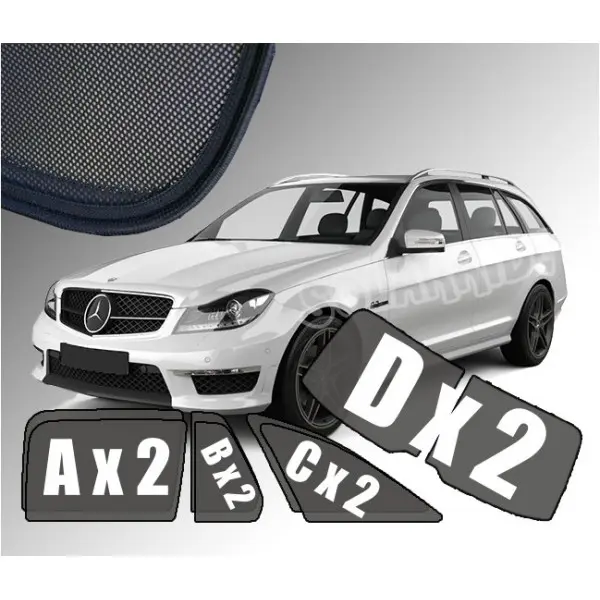 Solskjermer Mercedes-Benz C (S204) Stasjonsvogn 2007 - 2014