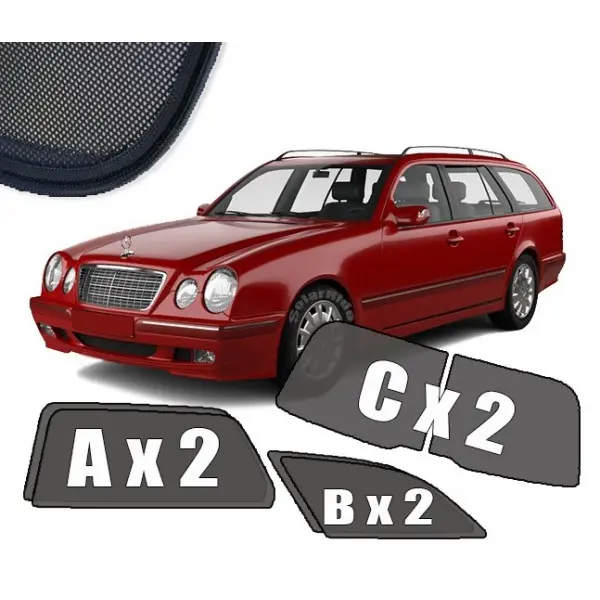 Solskjermer Mercedes-Benz E-Klasse (W210 / S210) STV 1999-2003