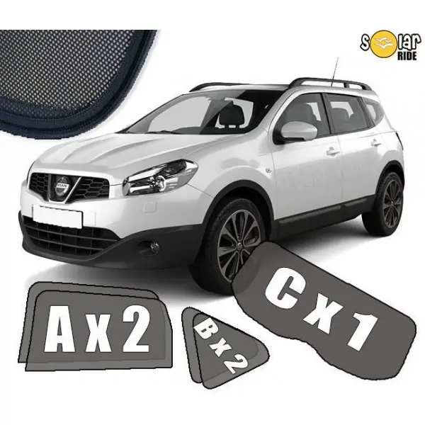 Solskjermer Nissan Qashqai (J10) 2007 - 2013