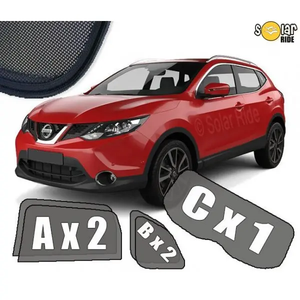 Solskjermer Nissan Qashqai (J11) 2013 - 2017