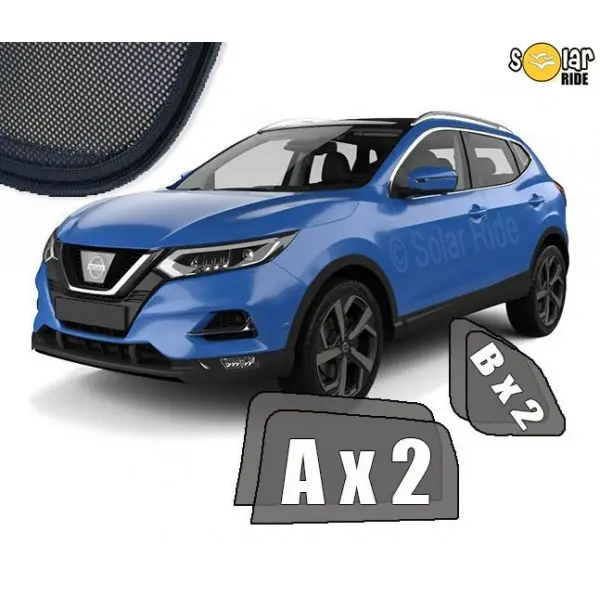 Solskjermer Nissan Qashqai (J11) Facelift 2017 - 2021
