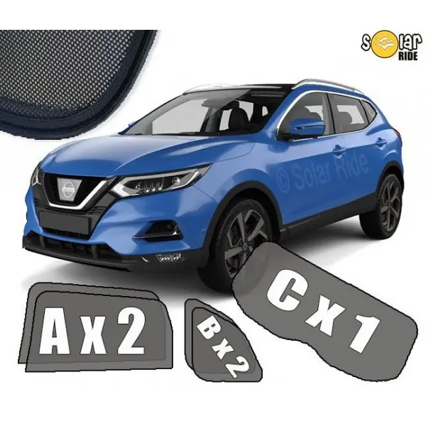 Solskjermer Nissan Qashqai (J11) Facelift 2017 - 2021