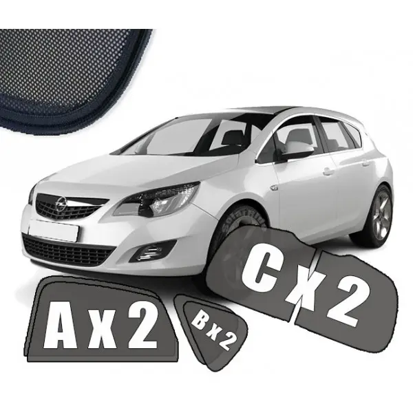 Solskjermer Opel Astra J Hatchback 2009 – 2015