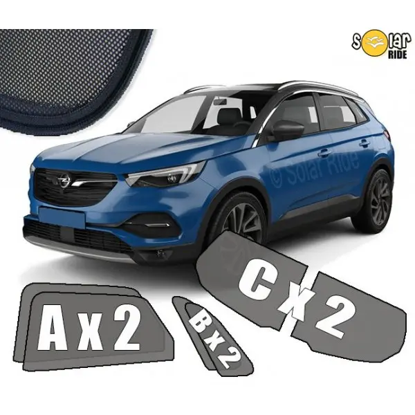 Solskjermer Opel Grandland X 2017 ->