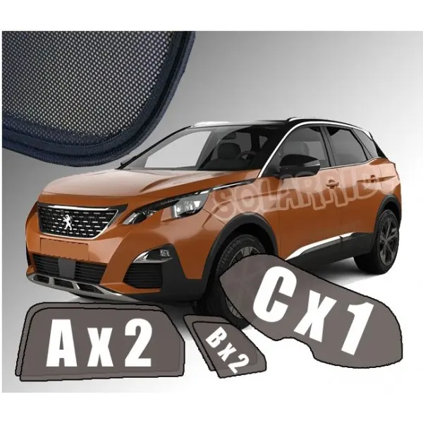 Solskjermer Peugeot 3008 II 2016 - 2024