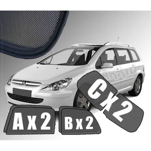 Solskjermer Peugeot 307 SW / STV 2001-2008