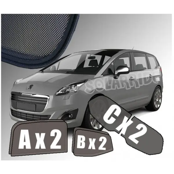 Solskjermer Peugeot 5008 I 2009 - 2017