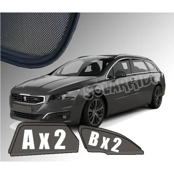 Solskjermer Peugeot 508 I SW Stasjonsvogn 2010 - 2018