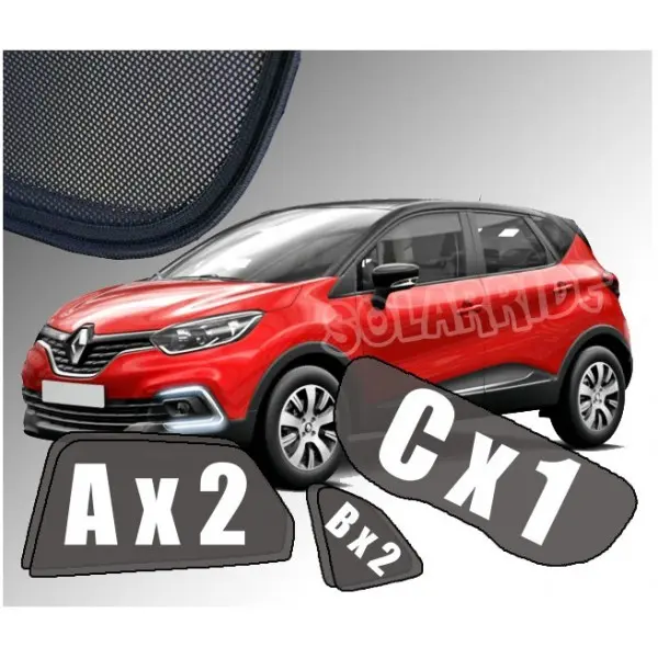 Solskjermer Renault Captur I 2013-2019