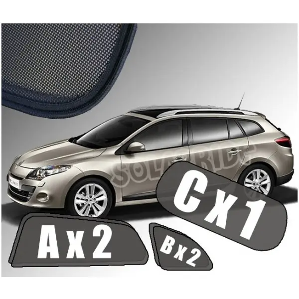 Solskjermer RENAULT MEGANE  III STV / GRANDTOUR 2008-2015
