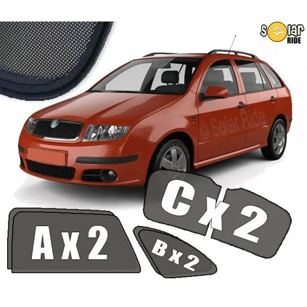 Solskjermer Skoda Fabia I 1999-2008