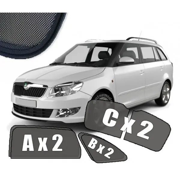 Solskjermer Skoda Fabia  II (STV) 2006-2014