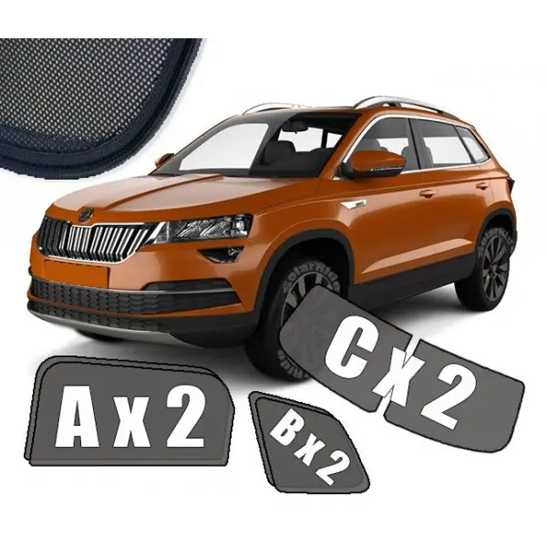 Solskjermer Škoda Karoq 2017 ->