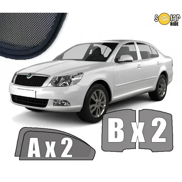 Solskjermer Skoda Octavia II Liftback 2004 - 2013