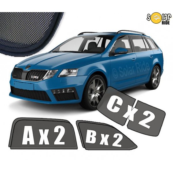 Solskjermer Skoda Octavia III Stasjonsvogn 2012 - 2020
