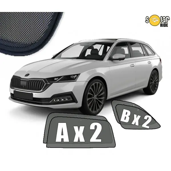 Solskjermer Skoda Octavia IV Stasjonsvogn 2019 ->