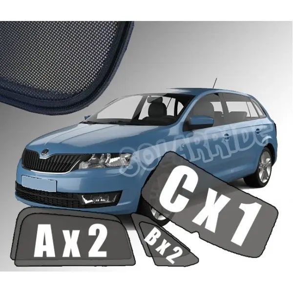 Solskjermer Skoda Rapid 2012 - 2019