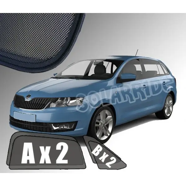 Solskjermer Skoda Rapid Spaceback  2012-2019