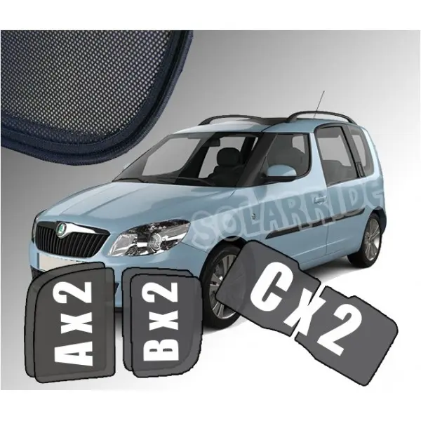 Solskjermer Skoda ROOMSTER  2006-2015