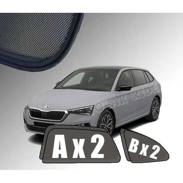 Solskjermer Skoda Scala 2019 ->